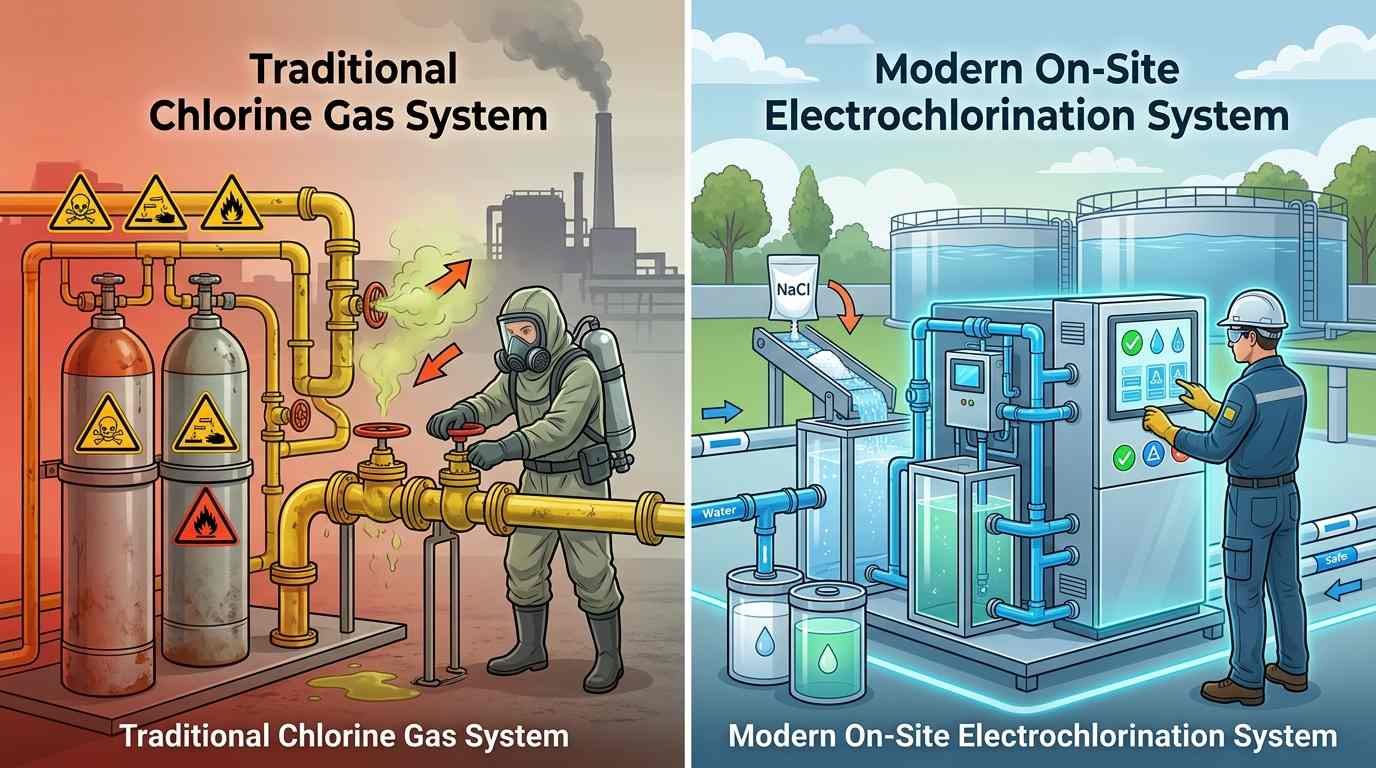Traditional Chlorine Gas System Risks